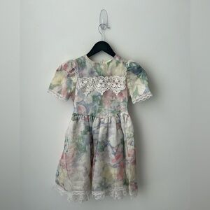 Vtg Jessica's Gunnies Gunne Sax Girls Dress Floral Party dress